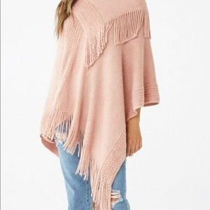 Foldover Sweater Poncho